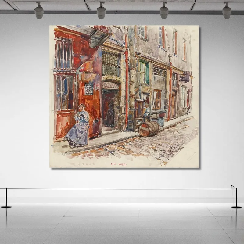 Ingresso Scala A Del Marché Des Enfants-Rouges Nel 1908, 3° Arrondissement Frédéric Houbron