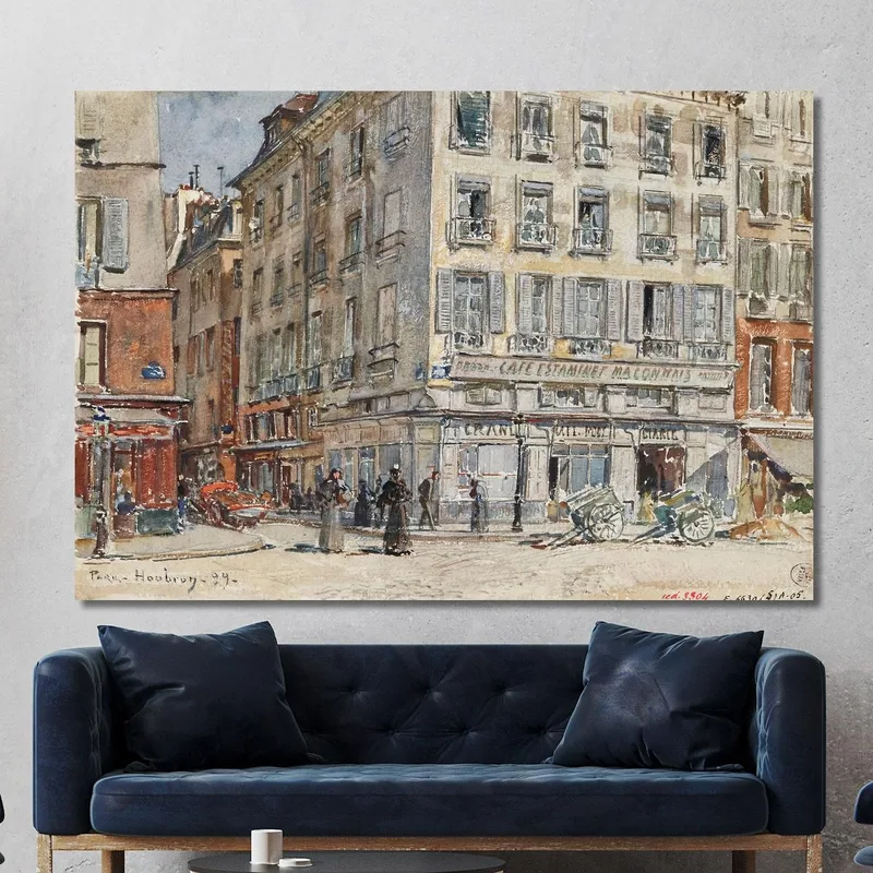 Intersezione Di Due Strade A Parigi Nel 1899 Frédéric Houbron