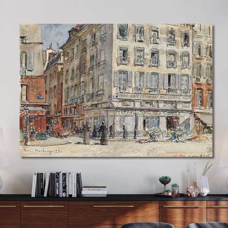 Intersezione Di Due Strade A Parigi Nel 1899 Frédéric Houbron