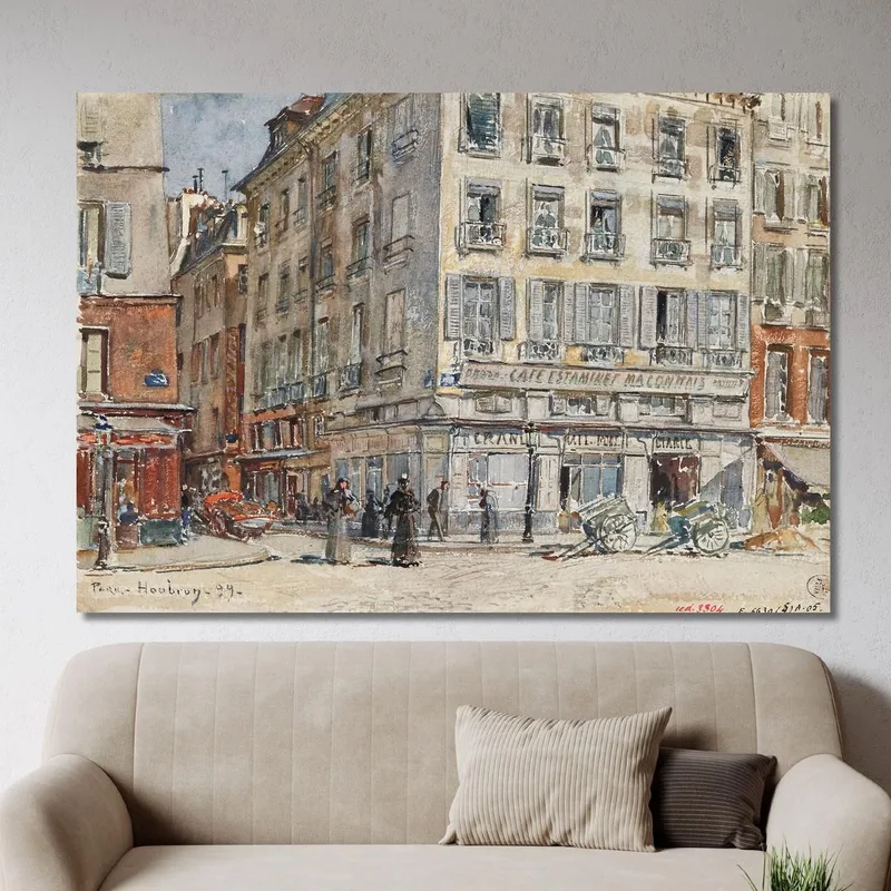 Intersezione Di Due Strade A Parigi Nel 1899 Frédéric Houbron