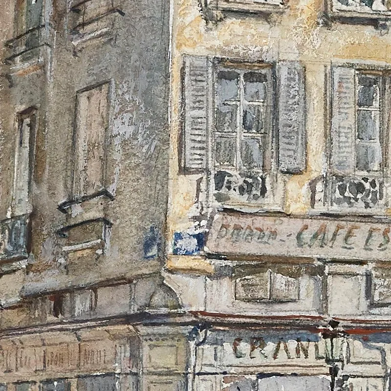 Intersezione Di Due Strade A Parigi Nel 1899 Frédéric Houbron