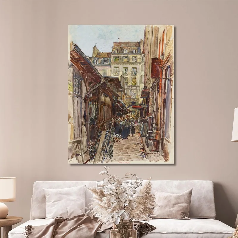 Interno Del Marché Des Enfants-Rouges Nel 1907, 3° Arrondissement Frédéric Houbron