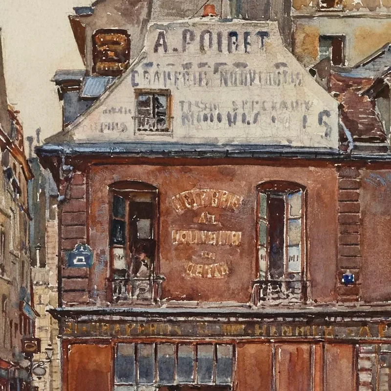 Rue Sauval Vista Da Rue Saint-Honoré Nel 1901, 1° Arrondissement Frédéric Houbron