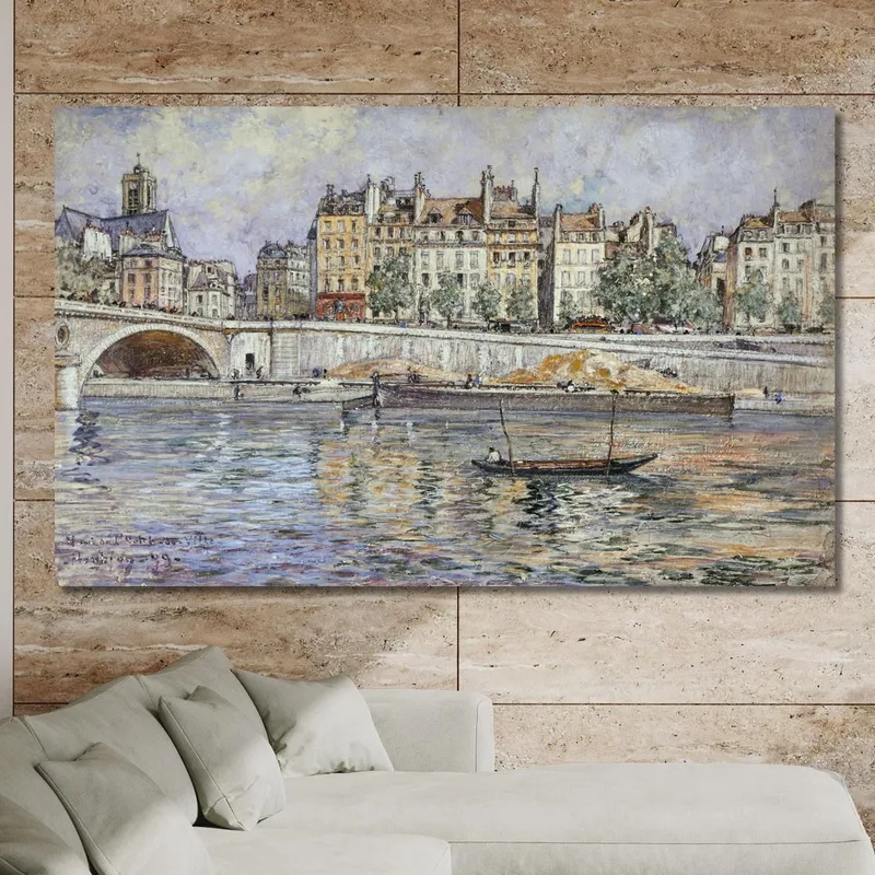 Quai De L'Hôtel-De-Ville E Il Pont Louis-Philippe Frédéric Houbron