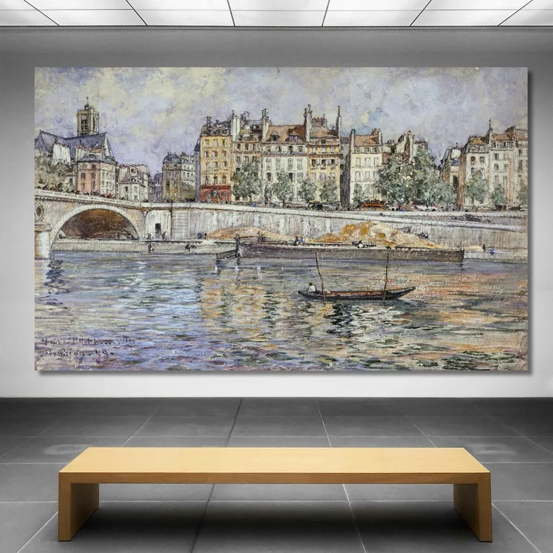 Quai De L'Hôtel-De-Ville E Il Pont Louis-Philippe Frédéric Houbron
