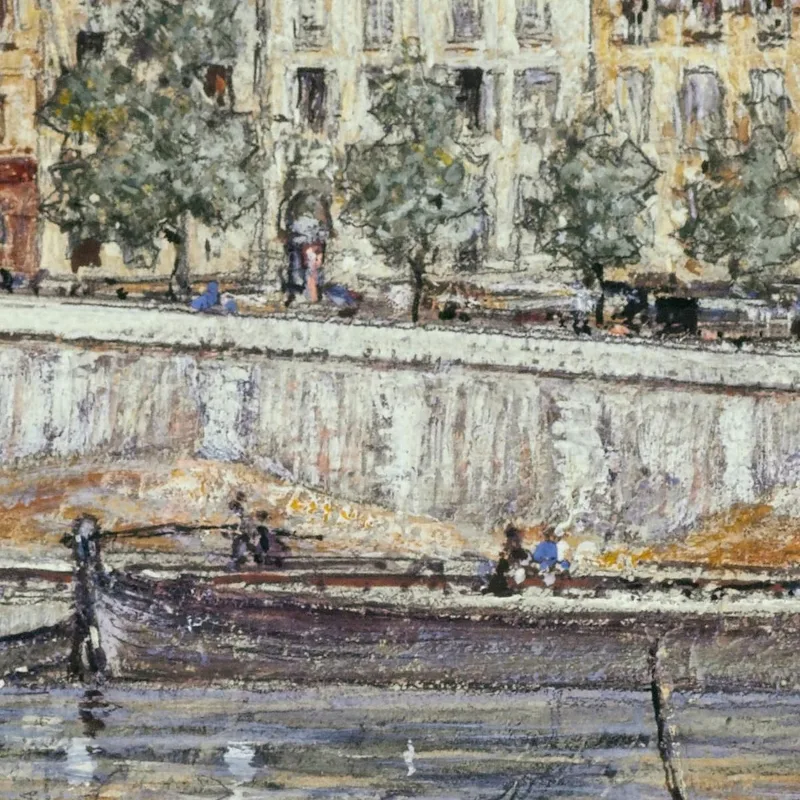 Quai De L'Hôtel-De-Ville E Il Pont Louis-Philippe Frédéric Houbron