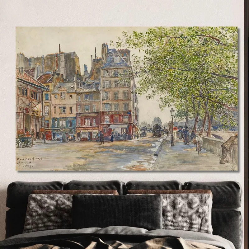 Quai Des Orfèvres. Paris. 1906 Frédéric Houbron