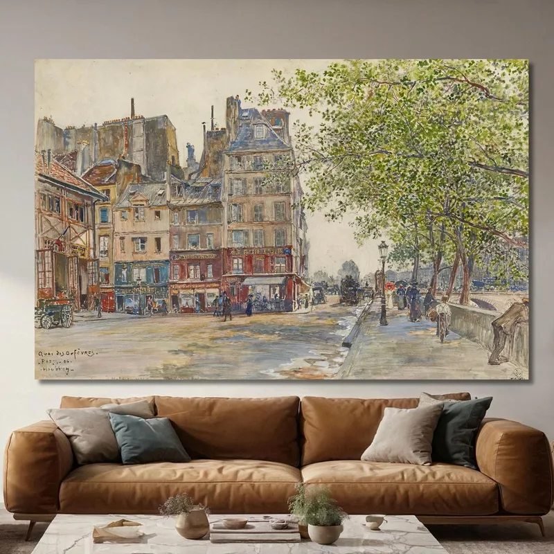Quai Des Orfèvres. Paris. 1906 Frédéric Houbron