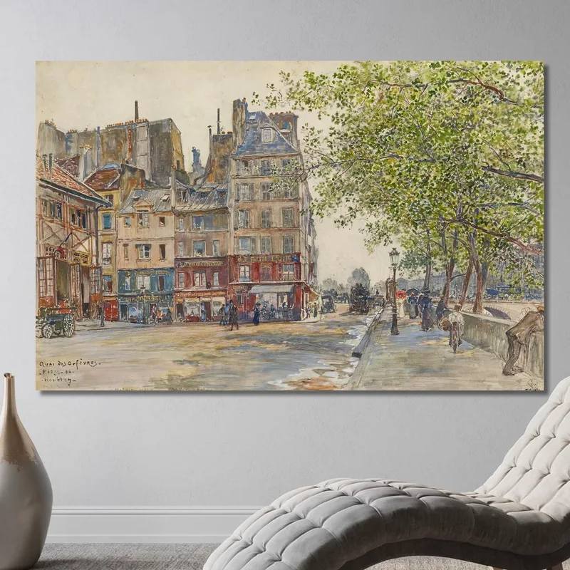 Quai Des Orfèvres. Paris. 1906 Frédéric Houbron