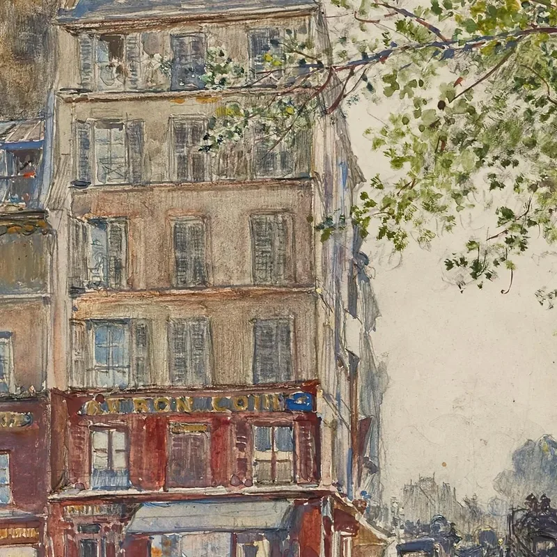 Quai Des Orfèvres. Paris. 1906 Frédéric Houbron