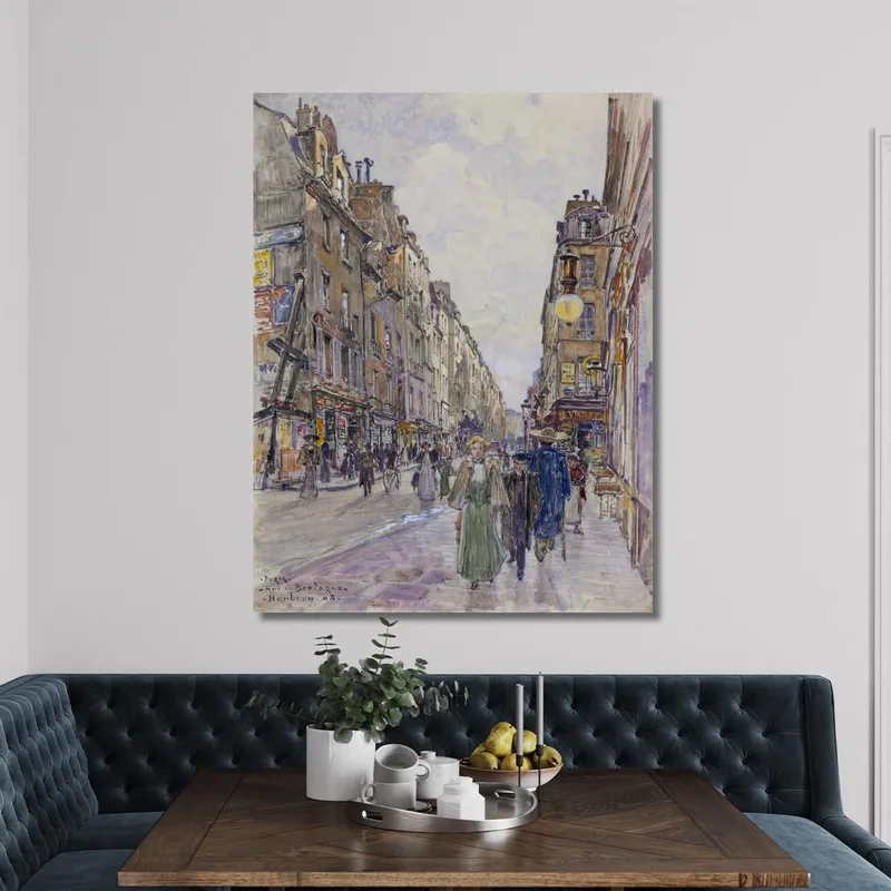 Rue De Bretagne En 1908. 3º Distrito Frédéric Houbron