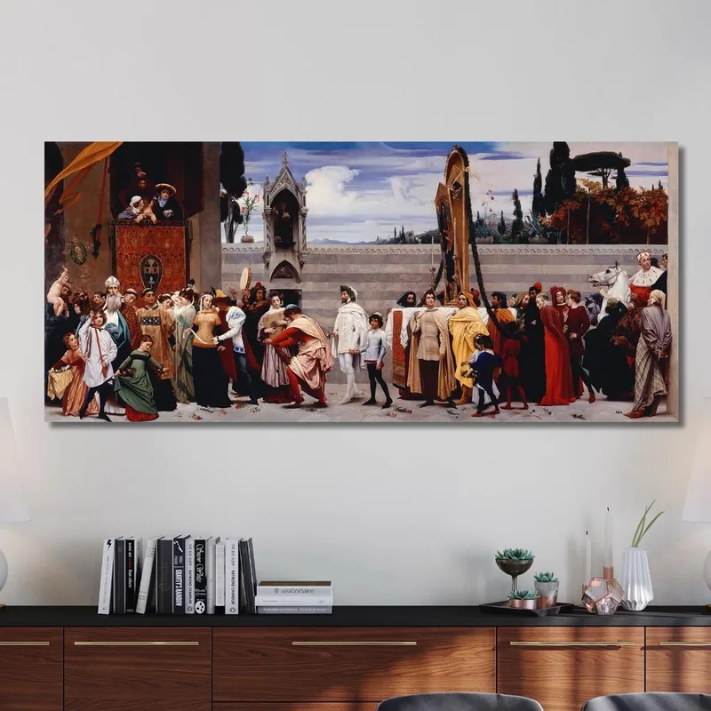 La Virgen De Cimabue Llevada En Procesión Frederic Leighton