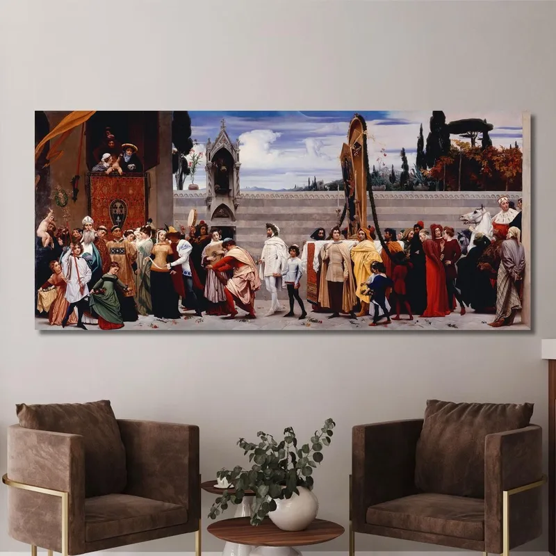 La Virgen De Cimabue Llevada En Procesión Frederic Leighton