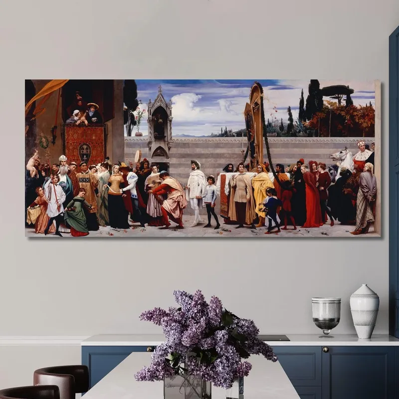La Virgen De Cimabue Llevada En Procesión Frederic Leighton
