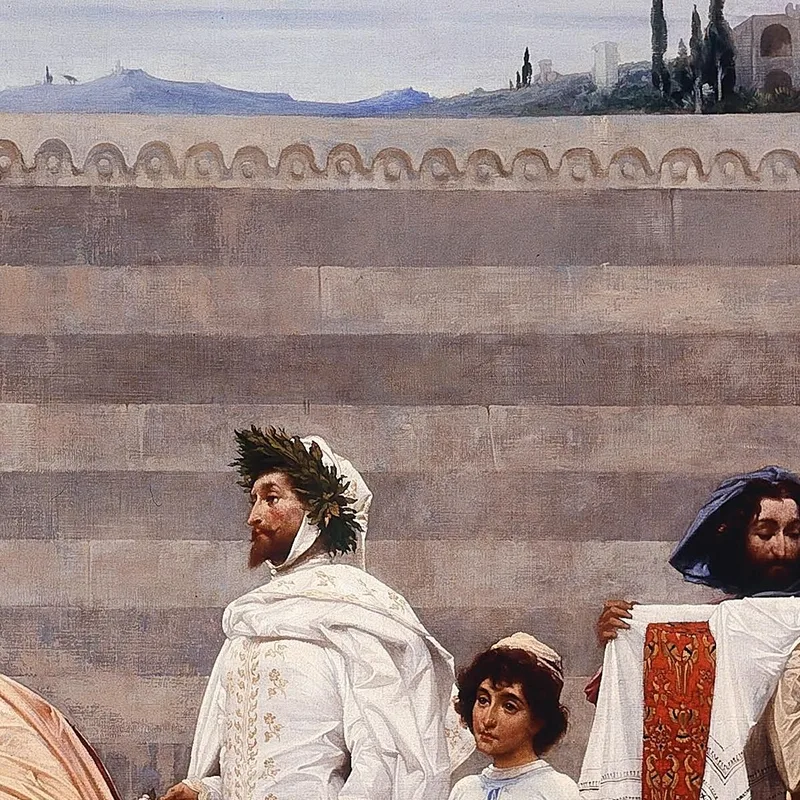 La Virgen De Cimabue Llevada En Procesión Frederic Leighton