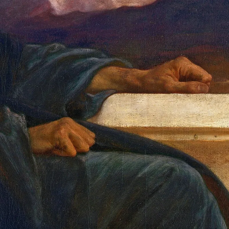 David Oh Si J'Avais Des Ailes Comme Une Colombe ! Car Alors Je M'Envolerais Et Serais Au Repos Frederic Leighton tableau impre