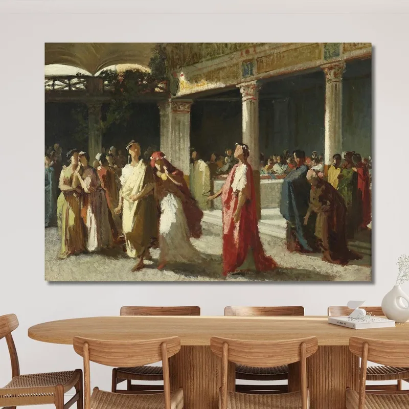 Scène Dramatique Dans Un Tribunal Frederic Leighton