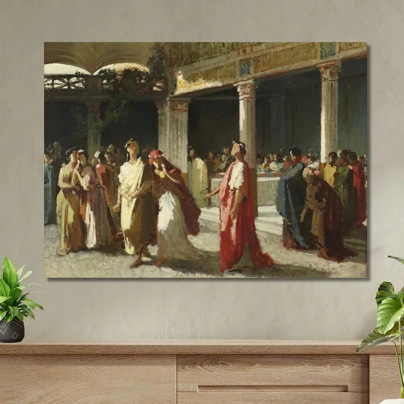 Scène Dramatique Dans Un Tribunal Frederic Leighton