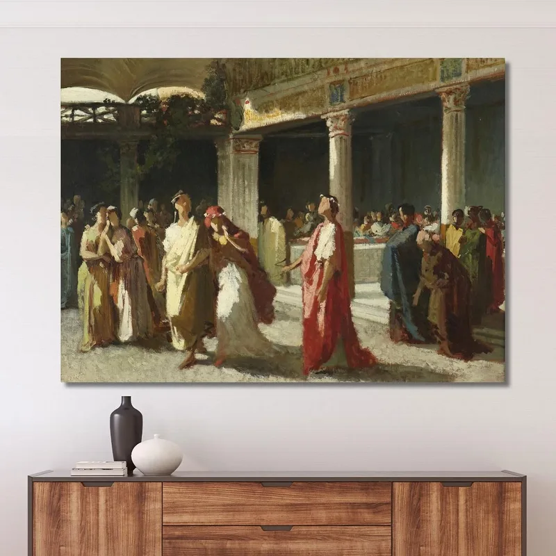 Scène Dramatique Dans Un Tribunal Frederic Leighton