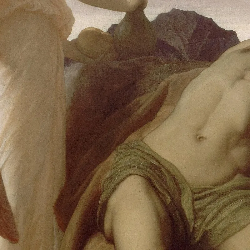 Elia Nel Deserto Frederic Leighton