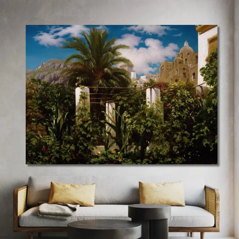 Jardin D'Une Auberge Capri Frederic Leighton