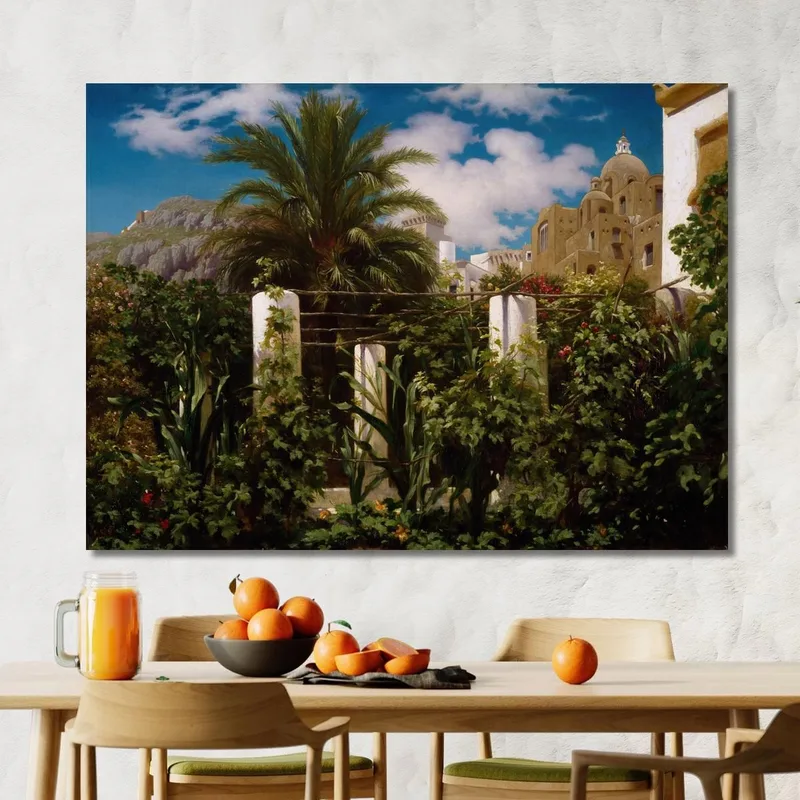 Jardin D'Une Auberge Capri Frederic Leighton