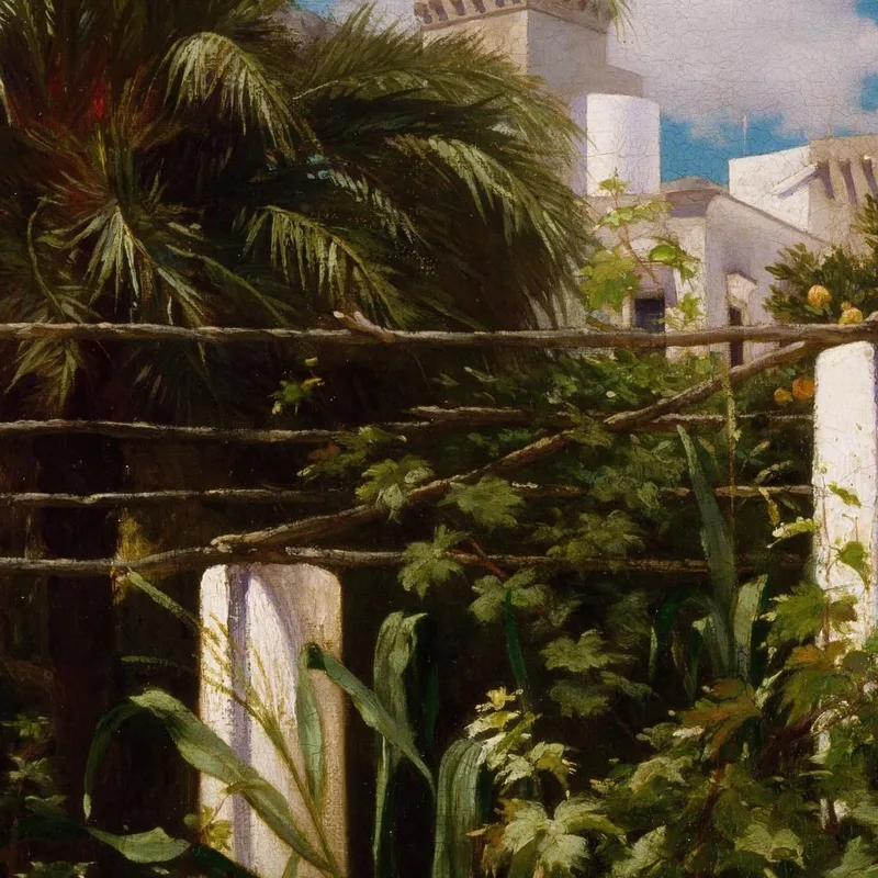 Jardin D'Une Auberge Capri Frederic Leighton