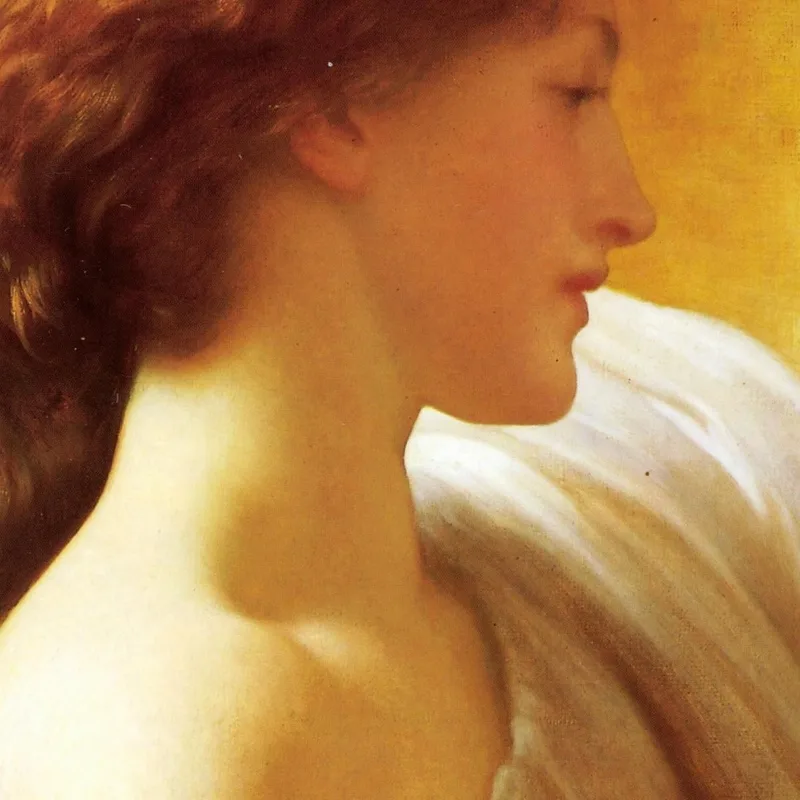 Girl With A Basket Of Fruit Date Frederic Leighton