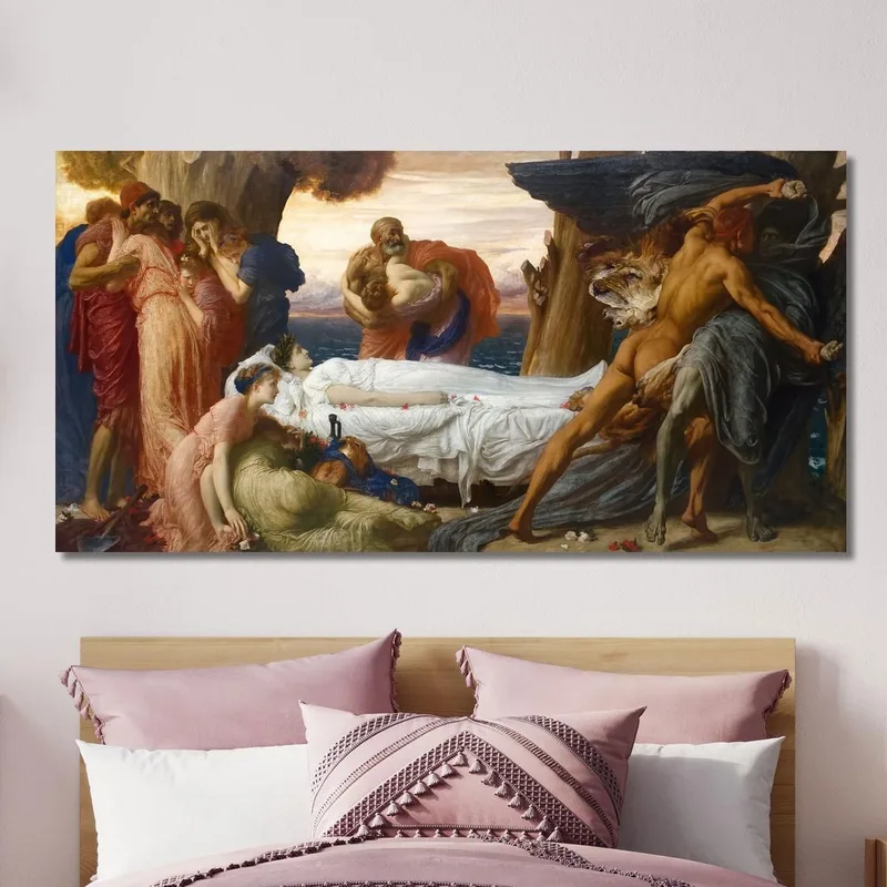 Herkules Ringt Mit Dem Tod Um Den Leichnam Der Alkestis Frederic Leighton