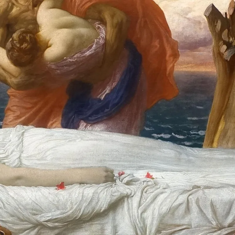 Herkules Ringt Mit Dem Tod Um Den Leichnam Der Alkestis Frederic Leighton