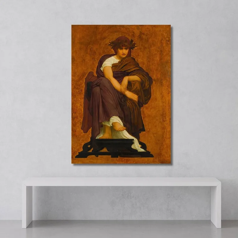 Mnémosyne Mère Des Muses Frederic Leighton