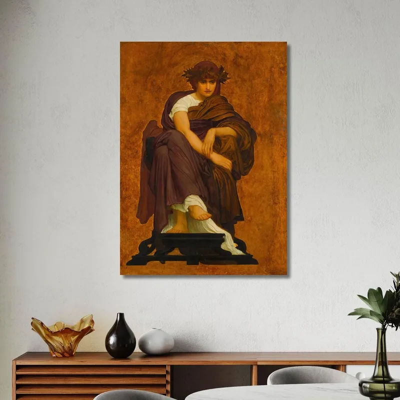 Mnémosyne Mère Des Muses Frederic Leighton