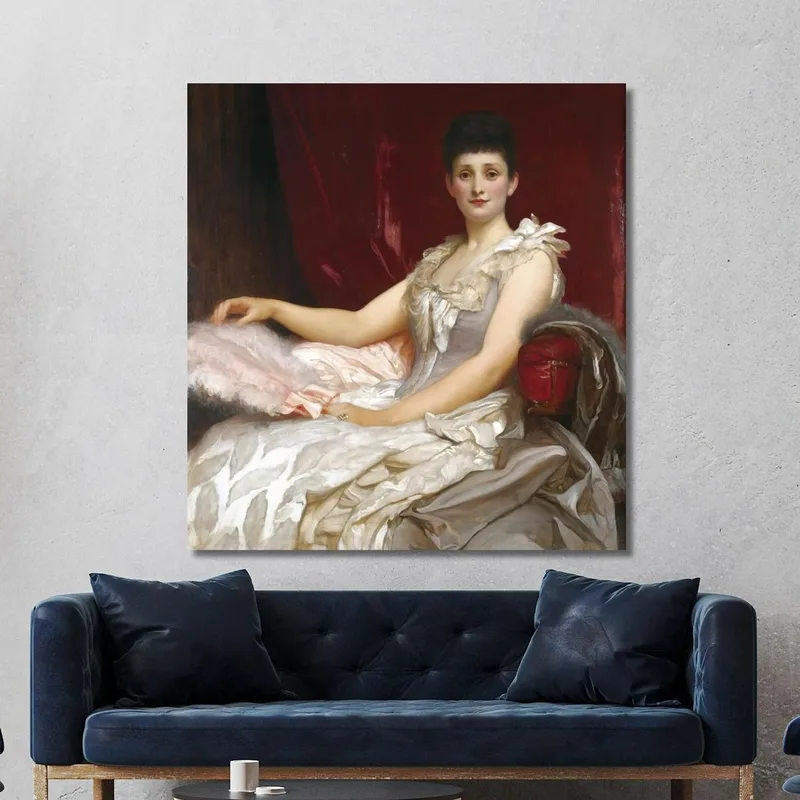Portrait D'Amy Augusta Lady Coleridge Frederic Leighton