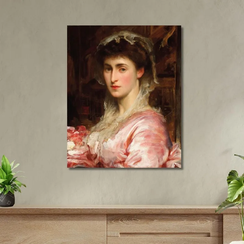 Portrait De Mai Sartoris Frederic Leighton