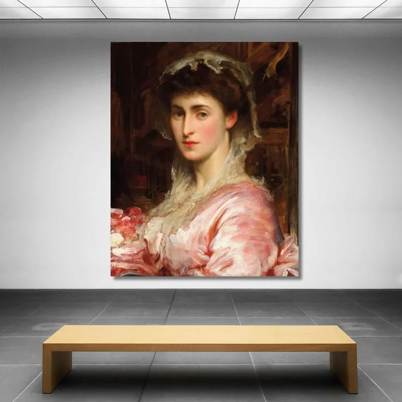 Portrait De Mai Sartoris Frederic Leighton
