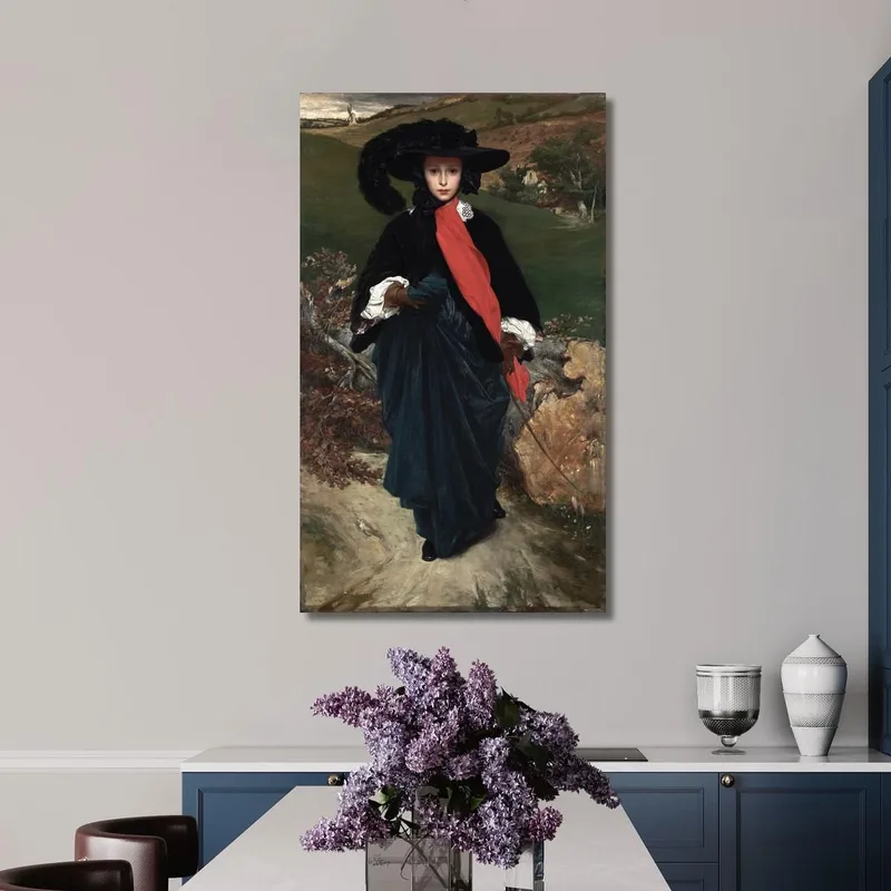 Portrait De Mai Sartoris Frederic Leighton