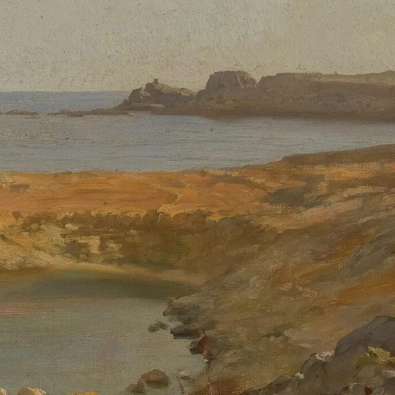 Baie De St Paul À Lindos Rhodes Frederic Leighton