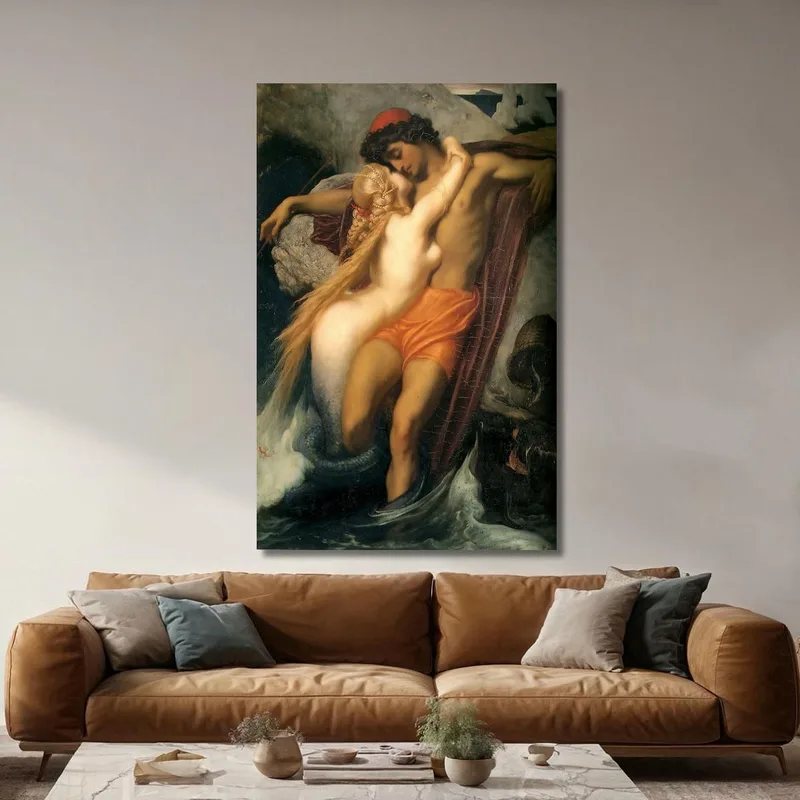 Le Pêcheur Et La Sirène Frederic Leighton