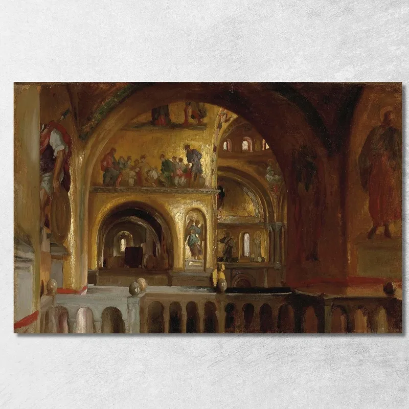 The Interior Of St Mark'S Basilica, Venice Frederic Leighton canvas print