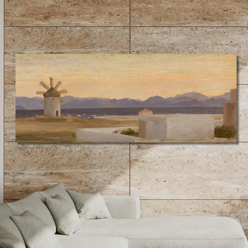Les Montagnes D'Asie Mineure Depuis Rhodes Frederic Leighton