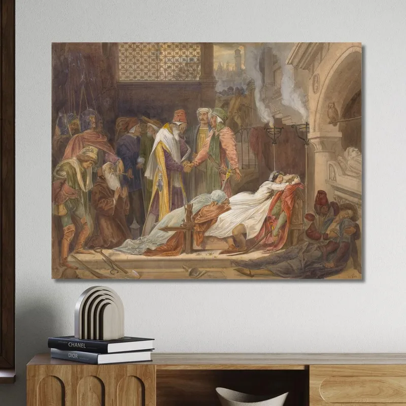 The Reconciliation Of The Montagues And The Capulets Frederic Leighton