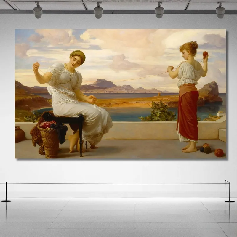 Winding The Skein Frederic Leighton