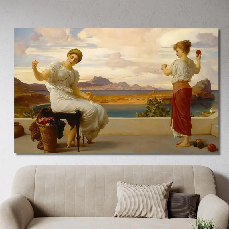 Winding The Skein Frederic Leighton