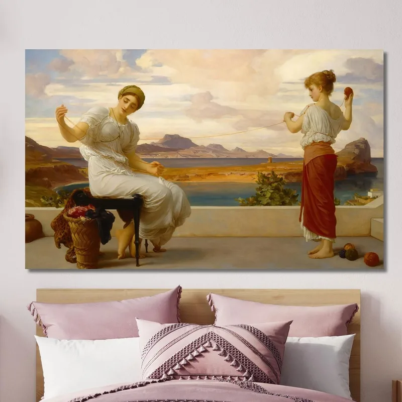 Winding The Skein Frederic Leighton