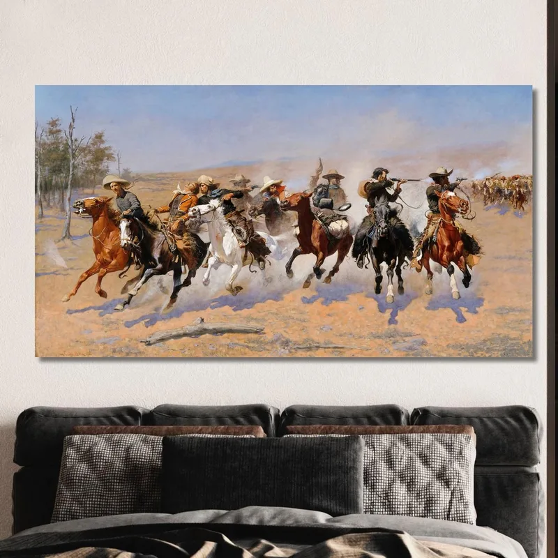 Una Corsa Verso Il Legname Frederic Remington