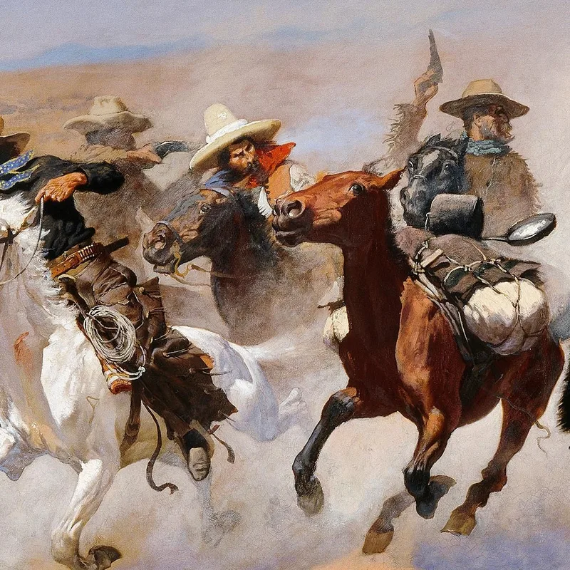 Una Corsa Verso Il Legname Frederic Remington