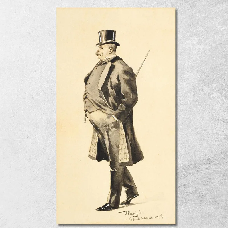 Un Político Del East Side Frederic Remington cuadro en lienzo
