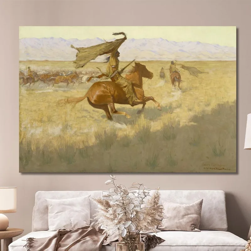 Changement De Propriétaire Les Voleurs De Chevaux De Stampede Frederic Remington