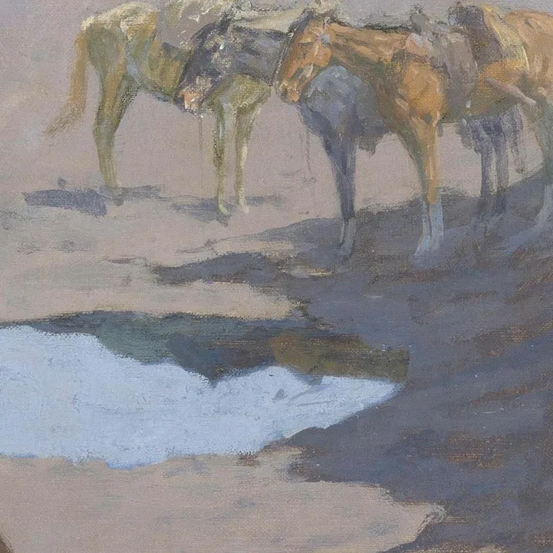 Lucha Por El Pozo De Agua Frederic Remington