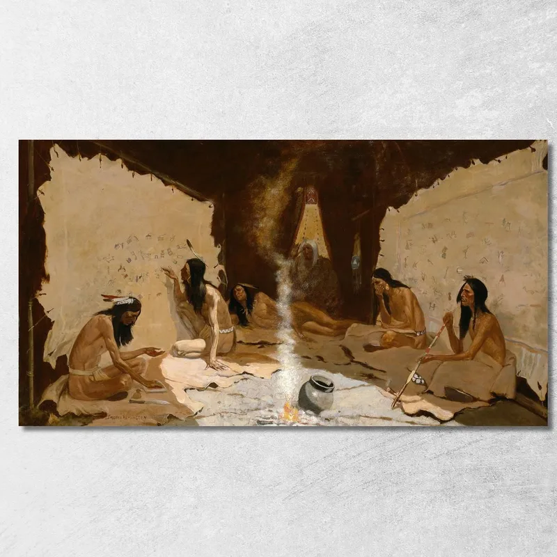 Historiadores De La Tribu Frederic Remington cuadro en lienzo